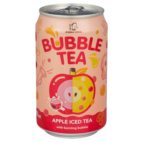 Apple Bubble Tea Iced Tea with Popping Boba 320ml